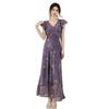 High Quality Summer Travel Vacation Fairy French Gentle Elegant Lace Edge Print Long Waist and Thin Dress