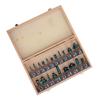 20PCS Carbide Router Bits Woodworking Milling Cutter Tongue and Groove Bit Set for Trimming