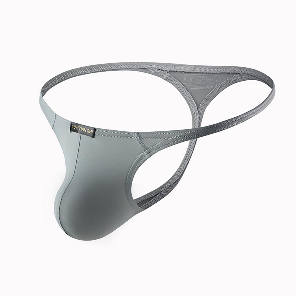 Herrenunterwäsche, sexy Tanga, einfarbig, niedrige Taille, Höschen, erotische Dessous