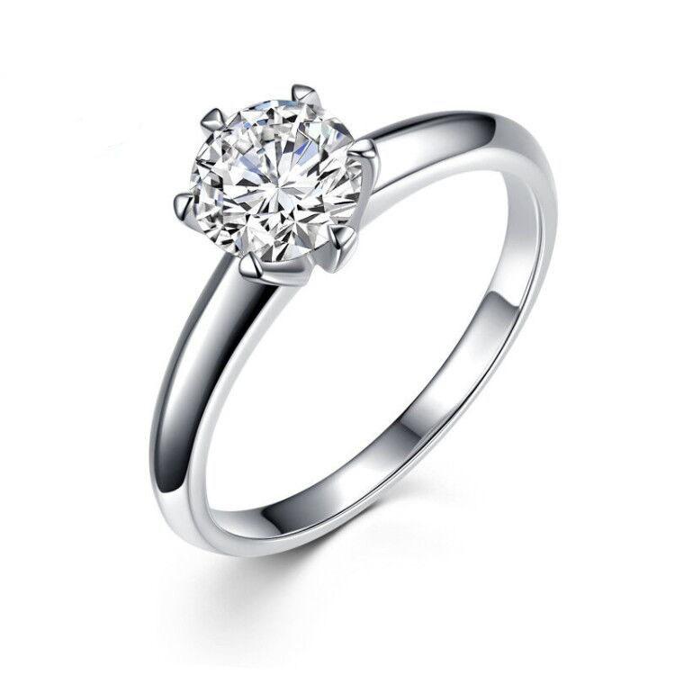 Charm 925 Sterling Silver Rings For woman Shining crystal adjustable size Fashion Gifts engagement wedding high quality Jewelry