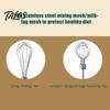 Stainless Steel Mixing Heads Cordless Electric Egg Beater with Double Head 3 Speeds Handheld Whisk Speed Modes Portable for Cake Bread Desserts