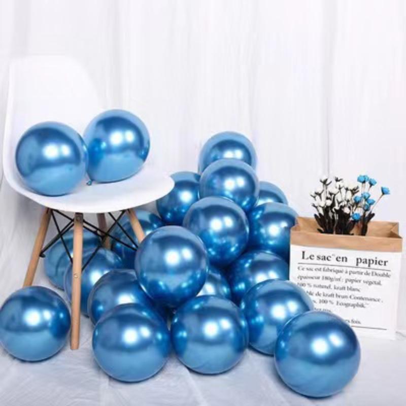 20/50Pcs Versatile Metallic Chrome Silver Grey Balloons High Shine Latex Balloons for All Kinds of Party Supplies