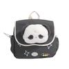 Puppy Panda Cartoon Plush Backpack  Adjustable Shoulder Straps For Students Teen