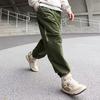 Li-Ning Pure Color Drawstring Loose Knit Sports Pants Men Bottoms Dark-Olive-Green AYKT561-5