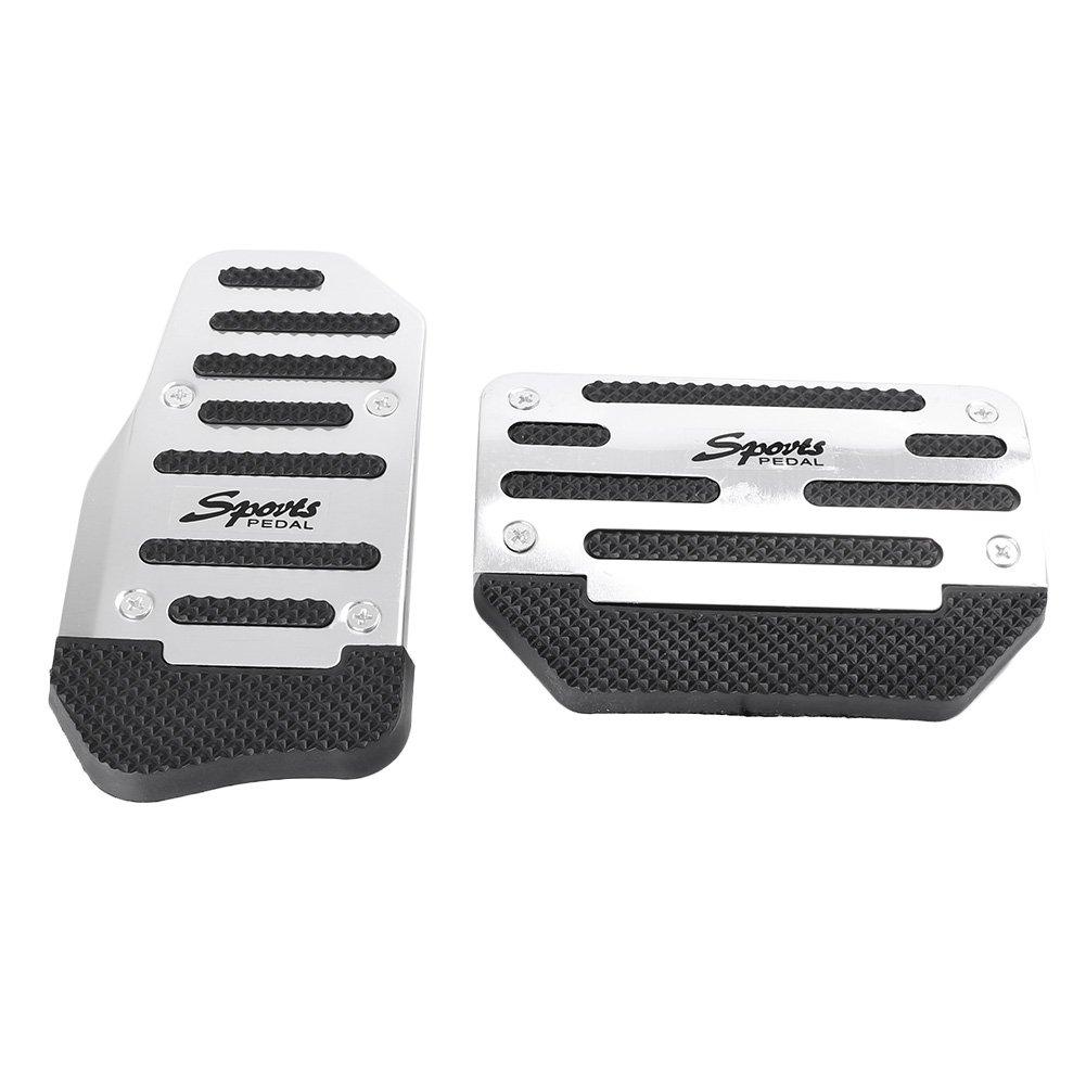 GZYF Universal Mini Car Pedal Set, Gas Pedal, Brake Pedal, Cover Panel, Durable, Aluminum,
