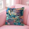 Marine Life Fashion Cushion Cover Natural Linen Pillow Case DoubleSided Print Decorative Sofa Pillowcase Home Decor Gift