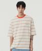 WMC Multi Stripe Short Sleeve T-Shirt_Orange