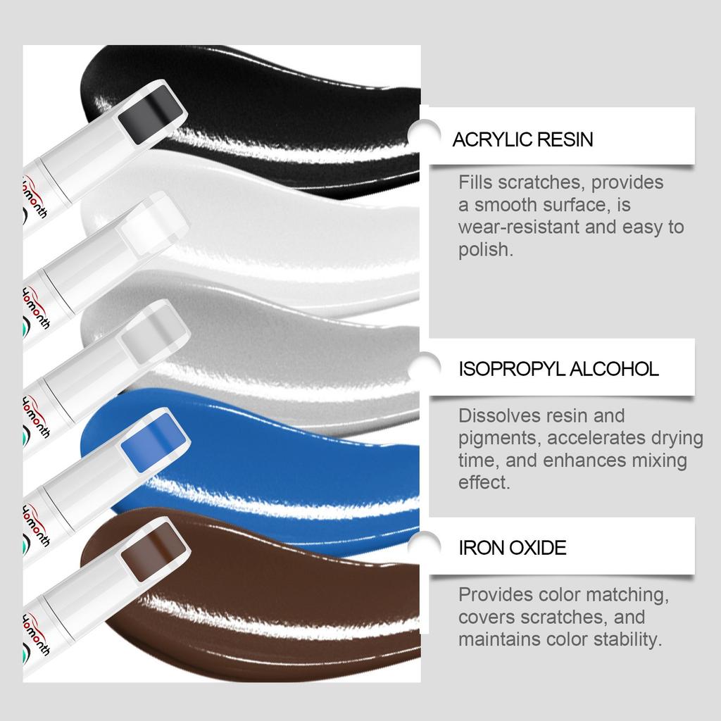 Opravné pero na auto, opravné pero na auto, opravné pero na auto dva v jednom pro odstranění škrábanců, rychle a snadno vyřeší drobné škrábance na autolaku, 15ML