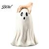 Decorative Ghost for Fall Decor Halloween Figurine, Cute Statue with Creepy Cape Fingers, Whimsical Figurine Home Desk Party Decor, Funny Indoor