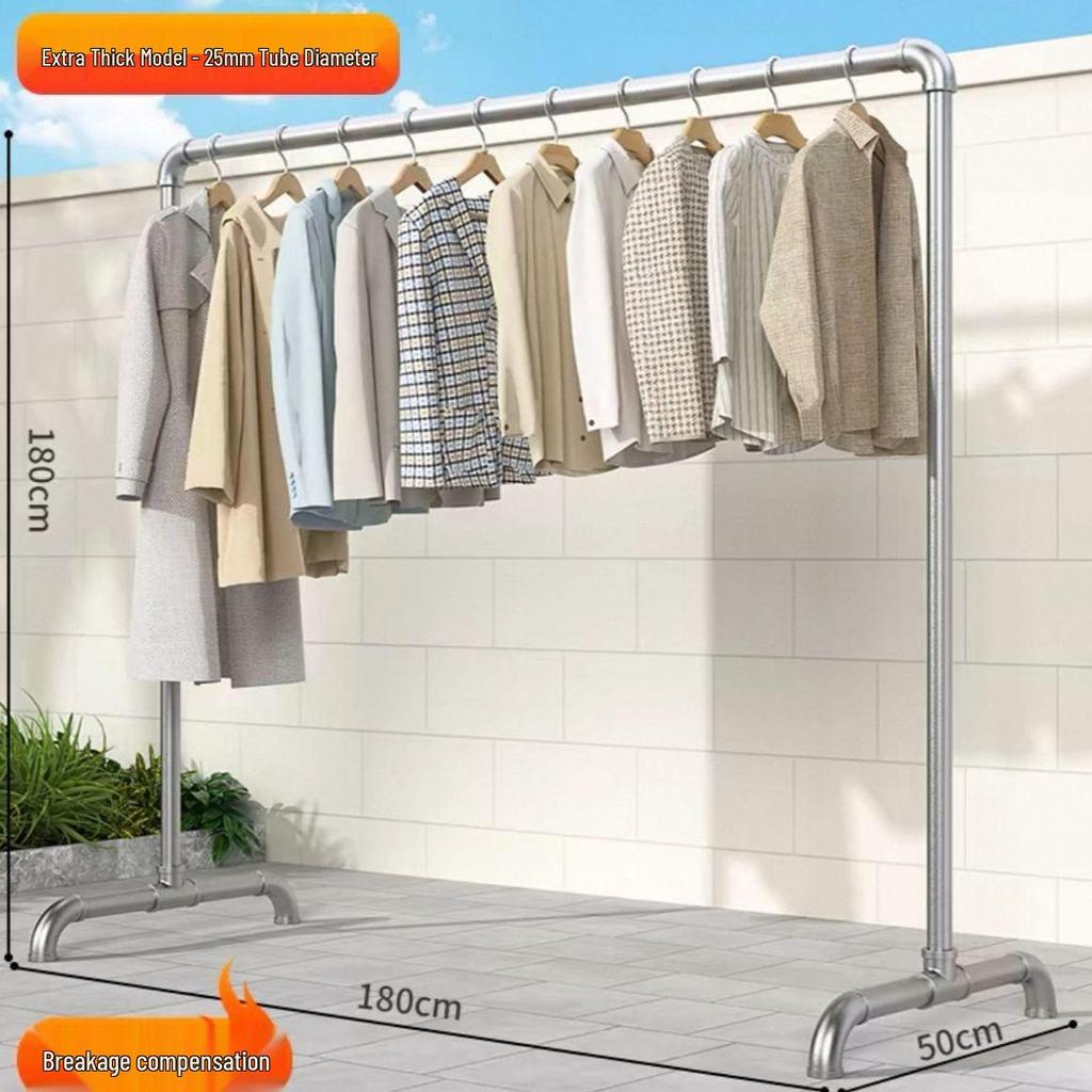 Stainless Steel Floor-Standing Drying Rack for Clothes