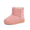 Children Snow Boots Leisure Thick Fur Platform Winter Kids Short Boot Four Colors Slip-on Unisex Concise Style Boys Girls Shoes