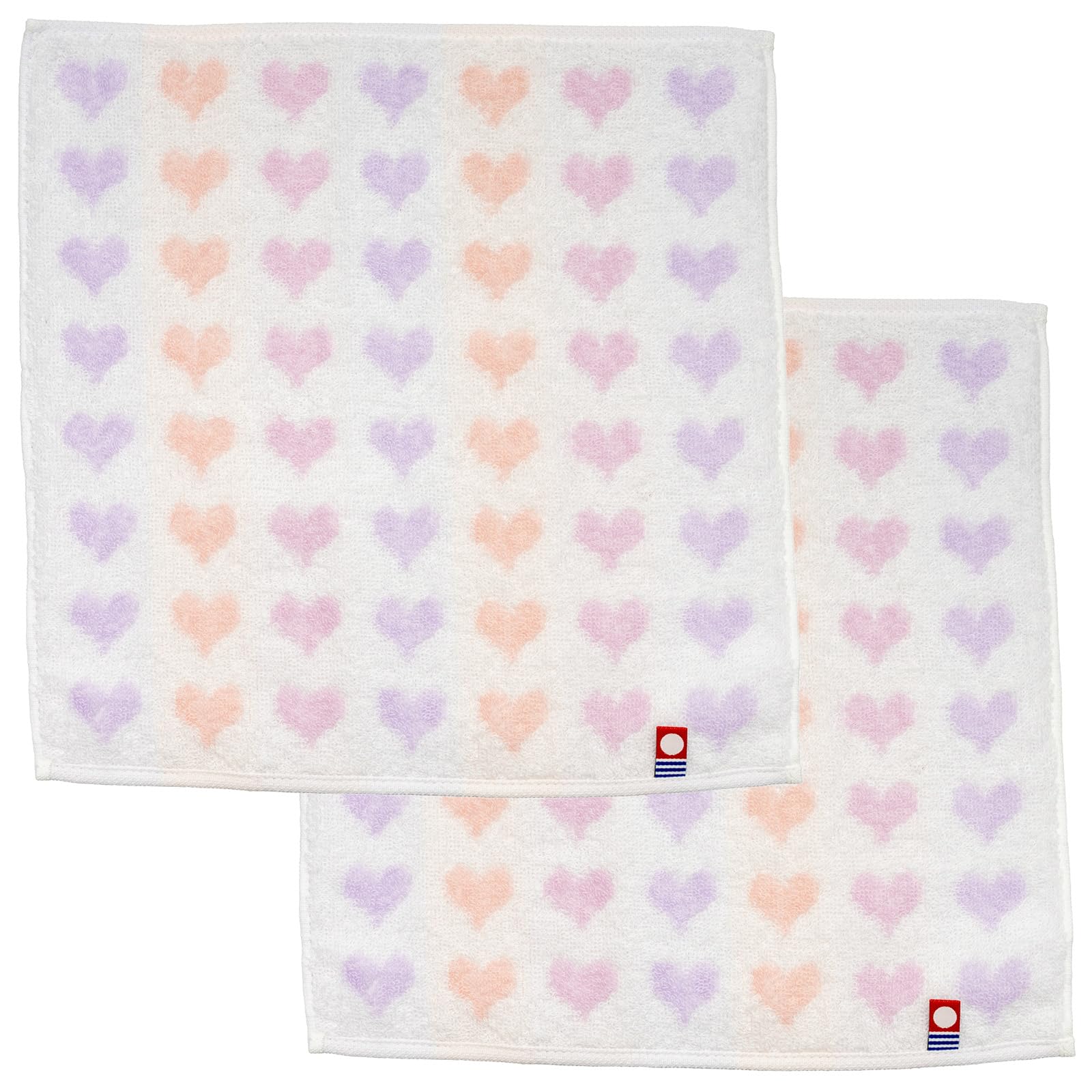 

Nishio Imabari Towel Certified Hand Towels for Women, Set of 2, Made in Japan, 100% Cotton, 25cm, Double-Sided Terry Cloth, Absorbent, Stripe and