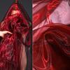 Țesătură din plasă de organza curgătoare în culori degradate pentru DIY, Scenă, Nuntă și Decor Grădiniță