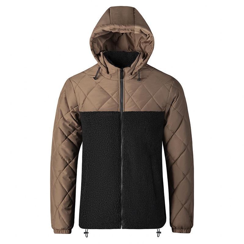 Новая осенне-зимняя молодежная ветрозащитная и теплая куртка со съемным капюшоном — фото 5