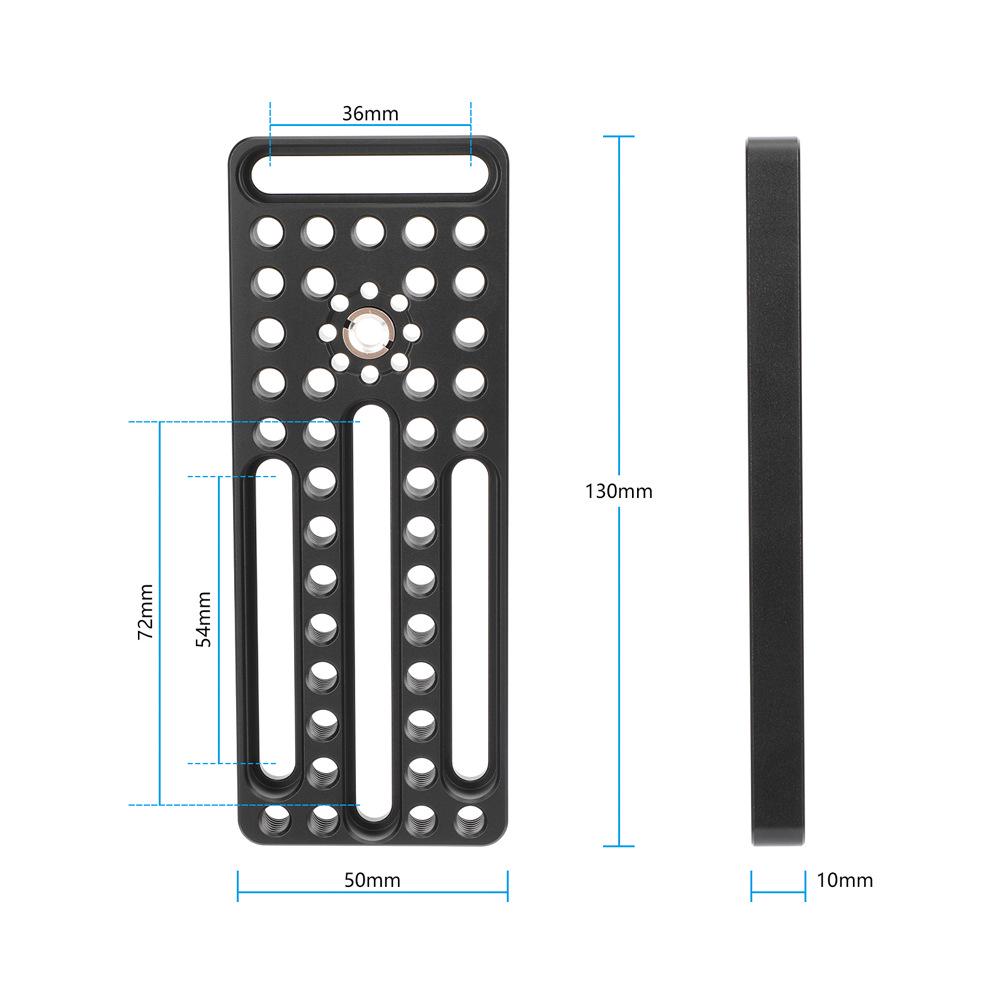 HDRIG Universal Cheese Plate Expansion Board with Perforated Design, 3/8" Positioning Holes & 1/4" Thread Holes, Model 3974