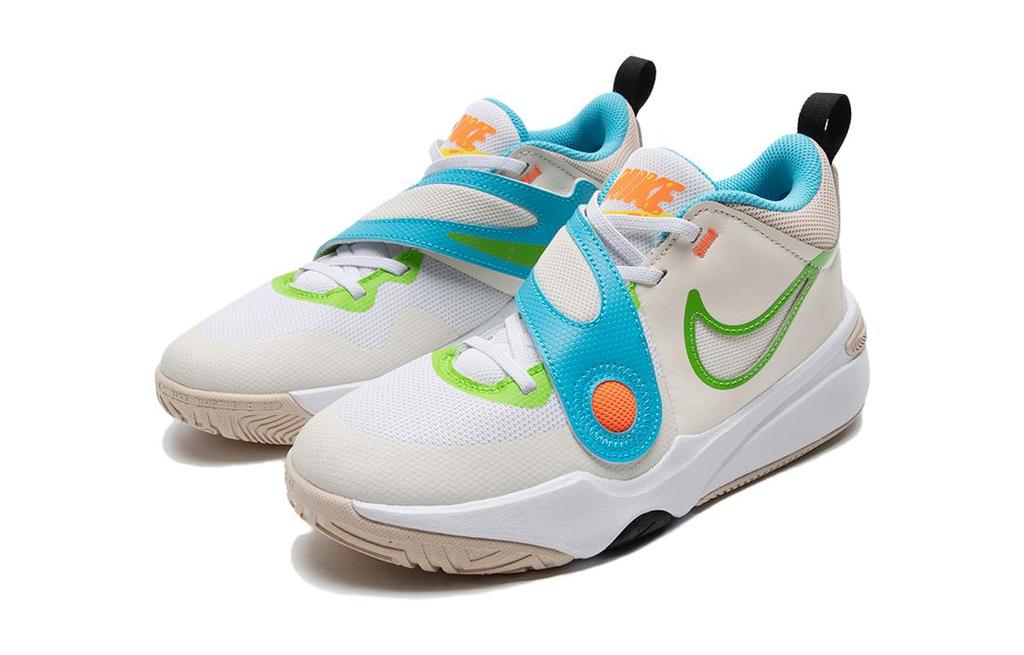 Nike Team Hustle D11 GS 'Pale Ivory Action Green'