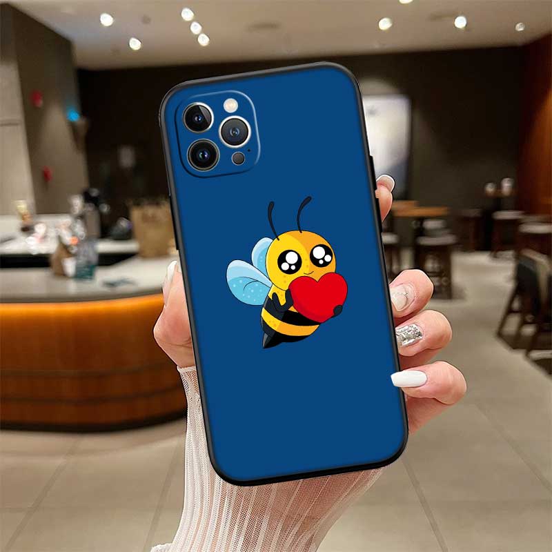 UP7 Art Bees Cartoon New High-End Shell Phone Case for Redmi Note 10 11 12 Pro Max 10S 10C 10T 11A 11S 12S 12C