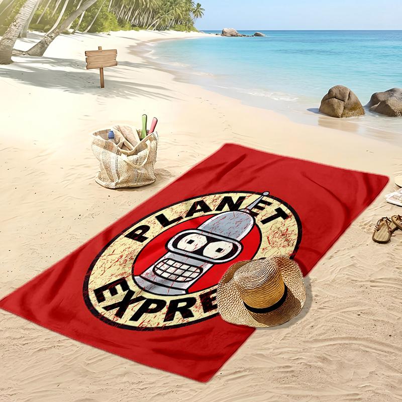 Bender Printed Quick Dry Beach Towel Super Absorbent Soft Lightweight Bath Towel for Pool Summer Travel
