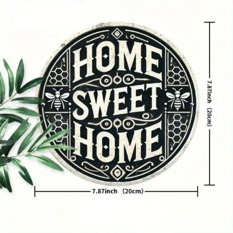 Decorative Metal Wall Art Sign 20x20 cm Home Decor Tin Sign