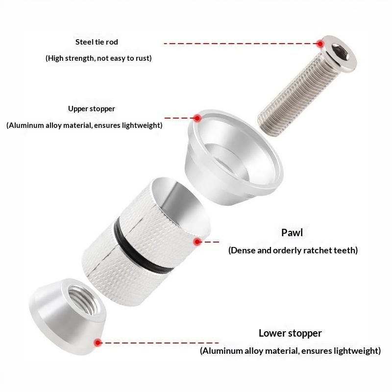 Bike Headset Stem Compression Plug 28.6mm 31.8mm Lightweight Fork Steerer Expander for Daily Bicycle Repair Maintenance