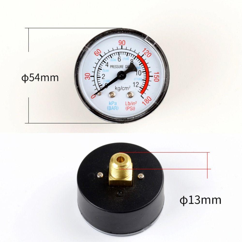 1Pcs Y40 Y50 Pressure Gauge Plastic/Iron Shell Valve Control Pressure Meter 0-180PSI Air Compressor Pressure Regulator