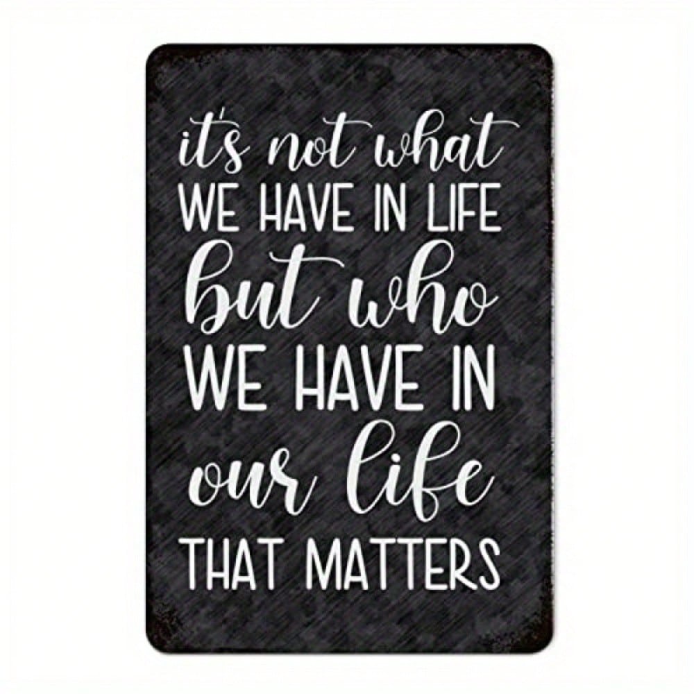 Vintage Metal Wall Sign Quote Poster Kitchen Decor