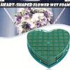 Green Color Floral Foam Blocks Heart Shaped Florist Sponge Flower Mud  Vehicle Decoration