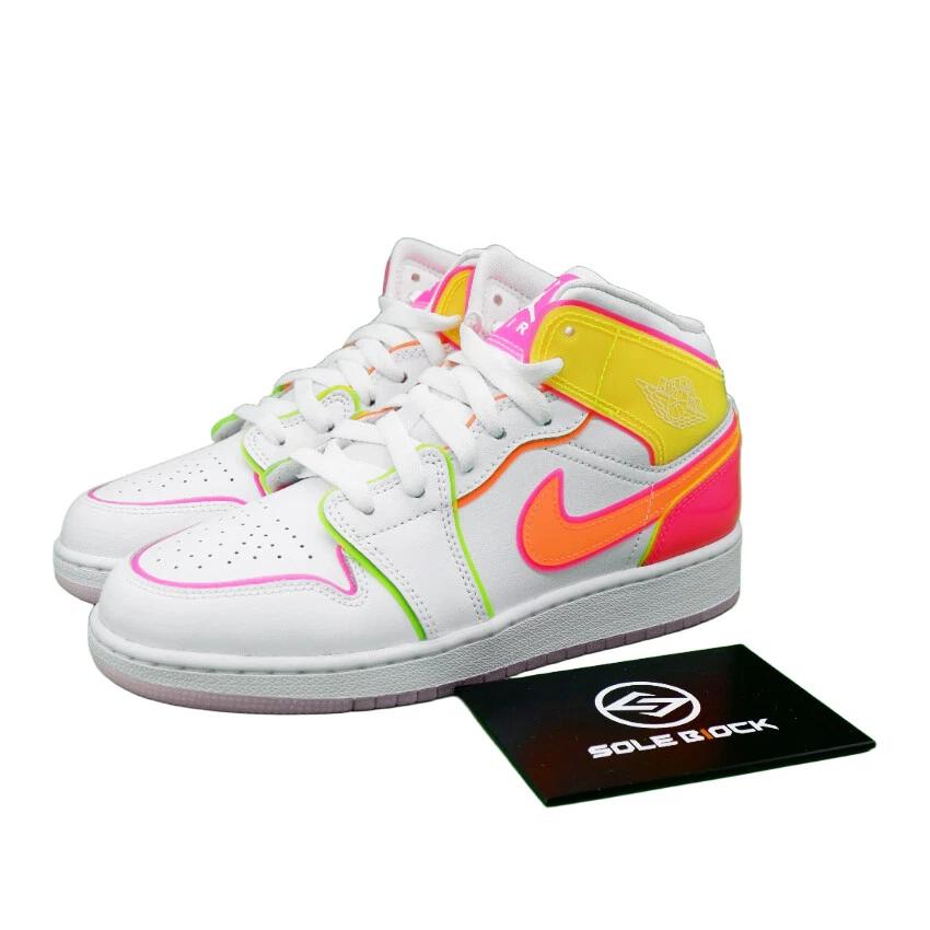 

Air Jordan 1 Mid CV4611-100 Children s shoes EU 38 белый