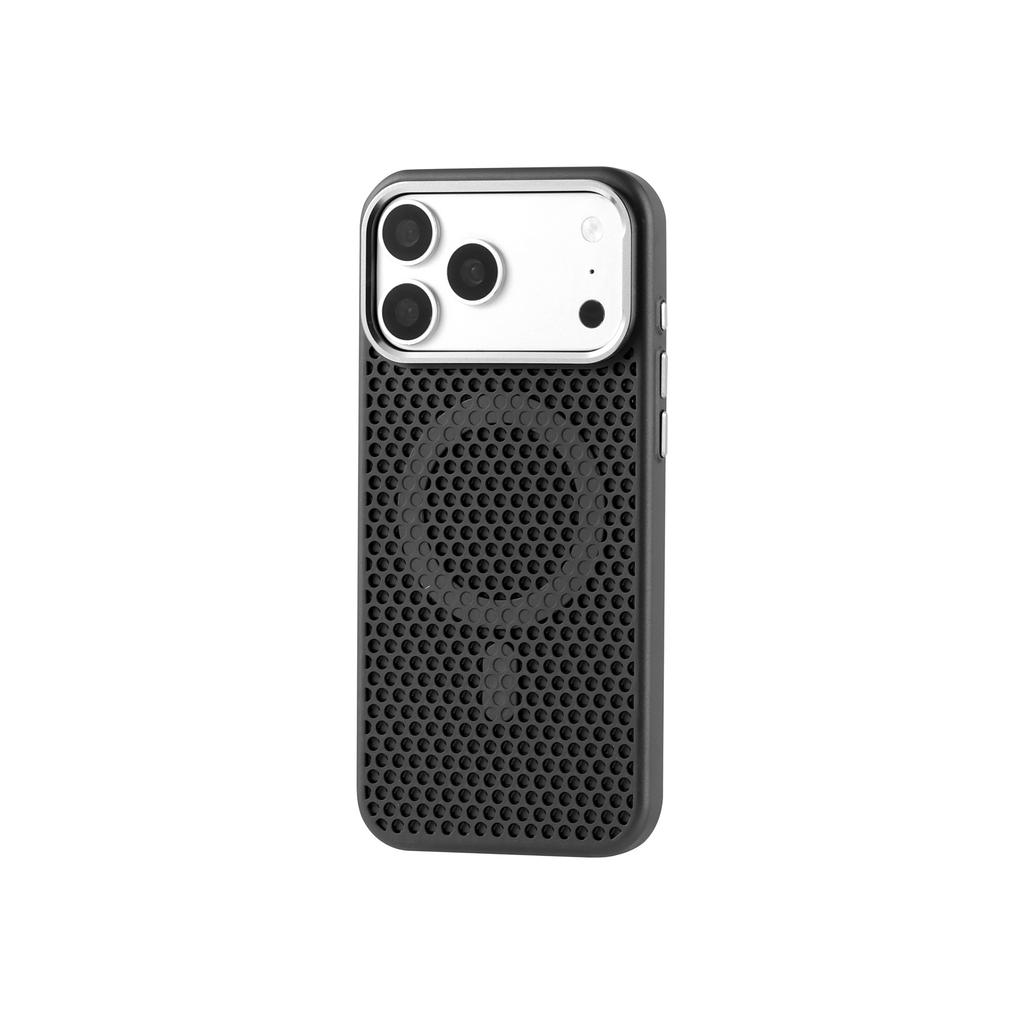 Honeycomb Grid Breathable For Magsafe Case For iPhone 17 Air 16 15 14 13 12 Pro Max Plus Alloy Lens Magnetic Hard PC Back Cover