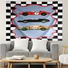 Car Print Tapestry, Backdrop, Easy Setup, Ideal for Bedroom, Office & Living Room, with Aesthetic Wall Hanging Decor.
