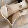 French Style Underarm Bag Large Capacity Solid Tote Bag Fashion PU Leather Shoulder Bag  Travel