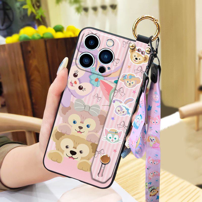 Stella Lou Cartoon-Softshell-Handyhülle für Samsung, iPhone, OPPO, Xiaomi, Vivo mit Umhängeband