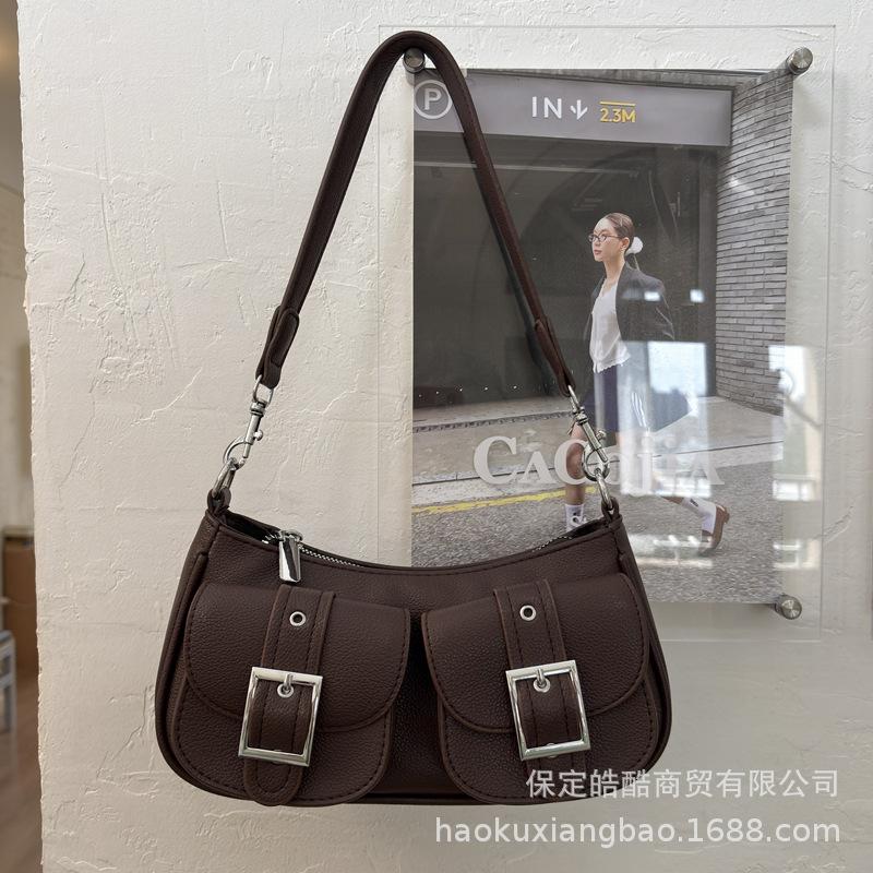 Premium Texture Underarm Bag 2025 Women's Retro Commuter Niche Design Korean Version Ins Shoulder Bag Messenger Bag