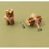 2PCS Mini Firewood Pile Decor Firewood Model for Dollhouse Accessories Miniature Campfire Decoration for Boys and Girls Playtime