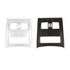 For BMW 3 Series E90 2005 - 2012 ABS Car Rear Air Condition Air Vent Outlet Anti-kick Cover Trim Carbon Fiber Texture / Silver