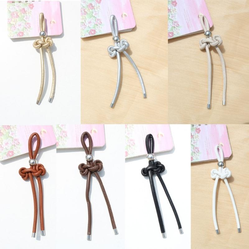 Personalized Wenchang Knot Keychain PU Leather Gift For Students Backpack Decoration And Daily Encouragement