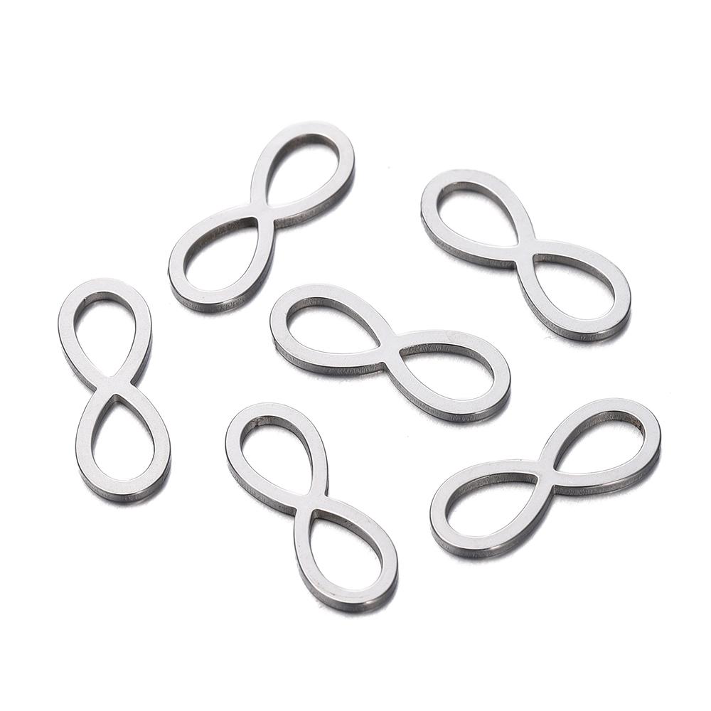 10pcs Stainless Steel Geometric Star Cross Round Frame Earrings Charms Connectors for Necklaces Earrings Jewelry Making Supplies