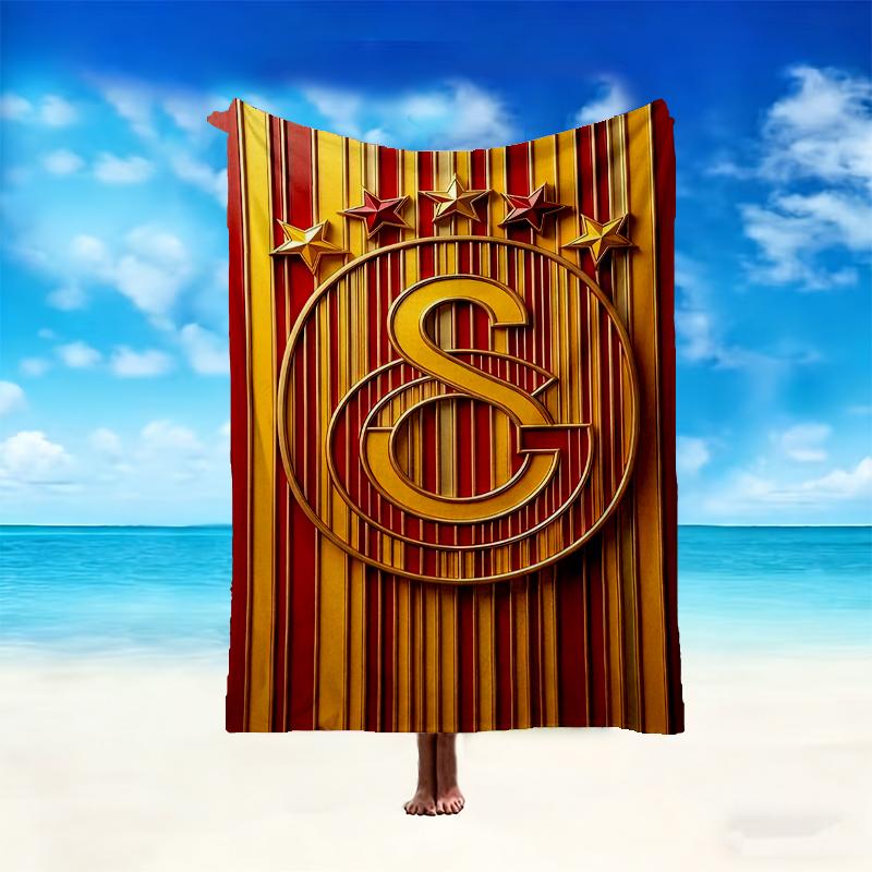 [1pc Galatasaray SK Blanket] All-Season Blanket - Cozy Blanket for Sofa Couch Home Decoration, Digital Printed Nap Blanket