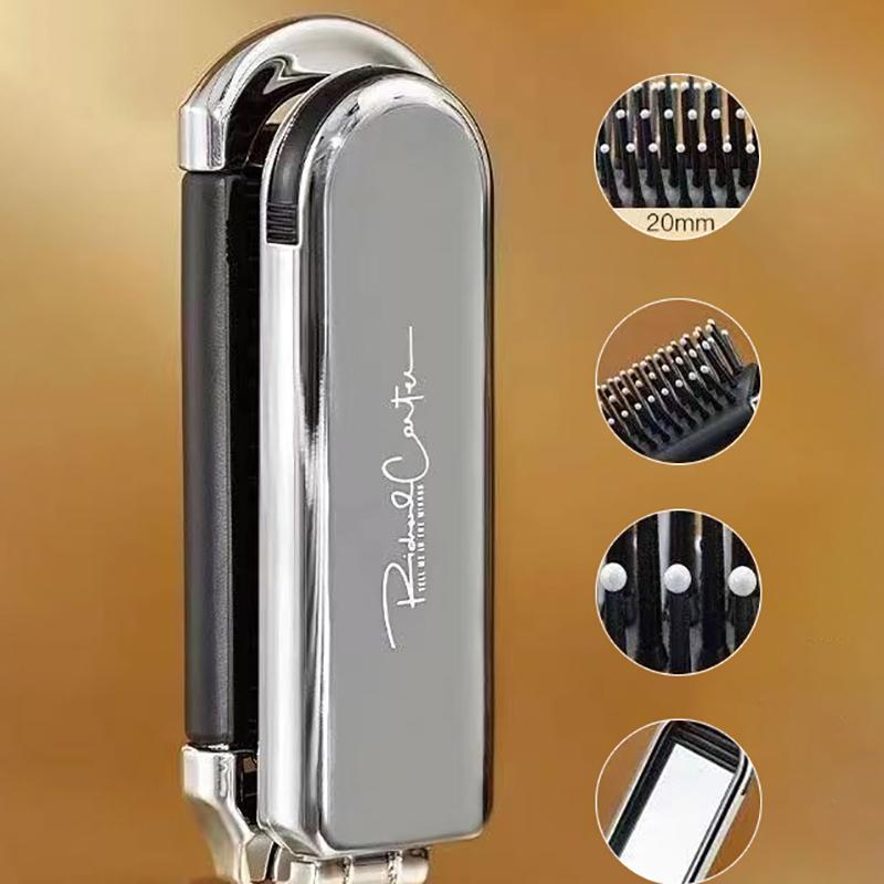 Peine de Bolsillo Plegable Mini con Espejo Portátil Cepillo Peine Masajeador Para Salón Viaje al Aire Libre Herramientas de Maquillaje Estilismo