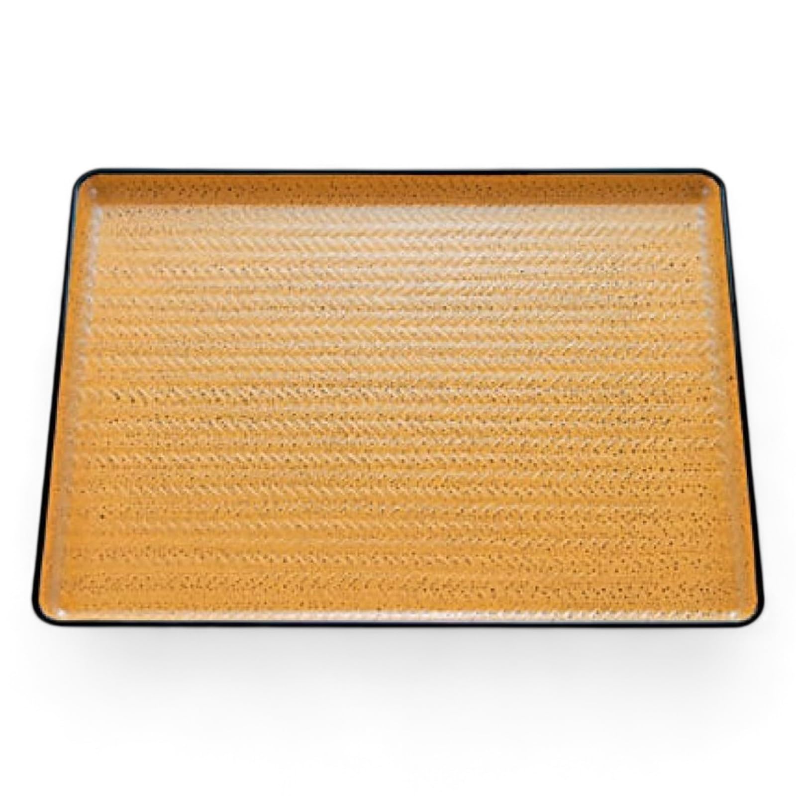 

45cm Long Bamboo Tray Made of Sesame Lacquerware Made in Japan J-kitchens (Tray) Bamboo, Non-Slip, (ABS Resin),