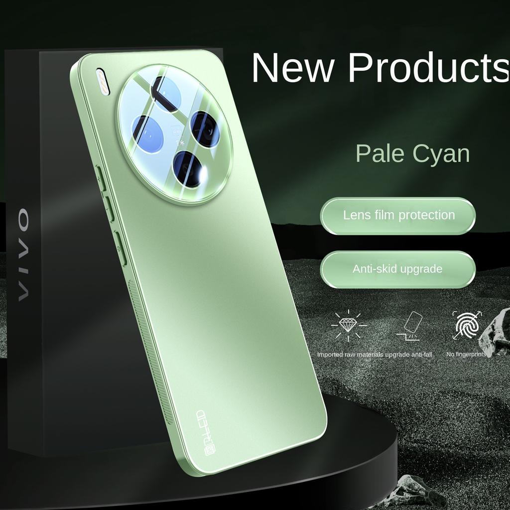 For VIVO X300 X300 Pro Panel + TPU Soft Edge Metallic Paint Lens Integrated Drop and Non-Slip Phone Case