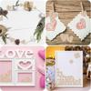 100PCS Wooden Hearts for Crafts Wooden Slices Wood Hearts Cutout Slices DIY Unfinished Wooden Ornaments Embellishments Craft