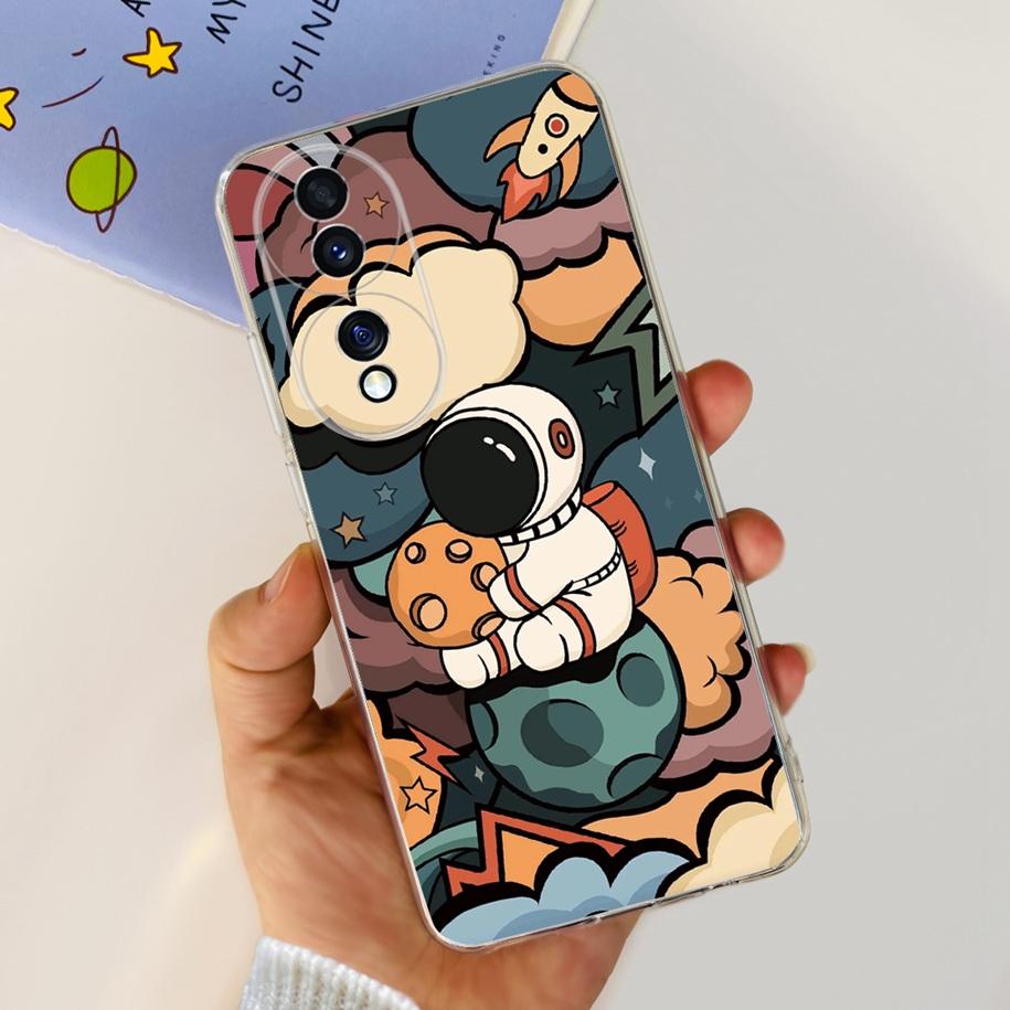 For Honor 70 Lite Case RBN-NX1 Shockproof Cover Fashion Flower Clear Silicone Soft TPU Phone Case For Honor 70 Pro Honor70 Coque