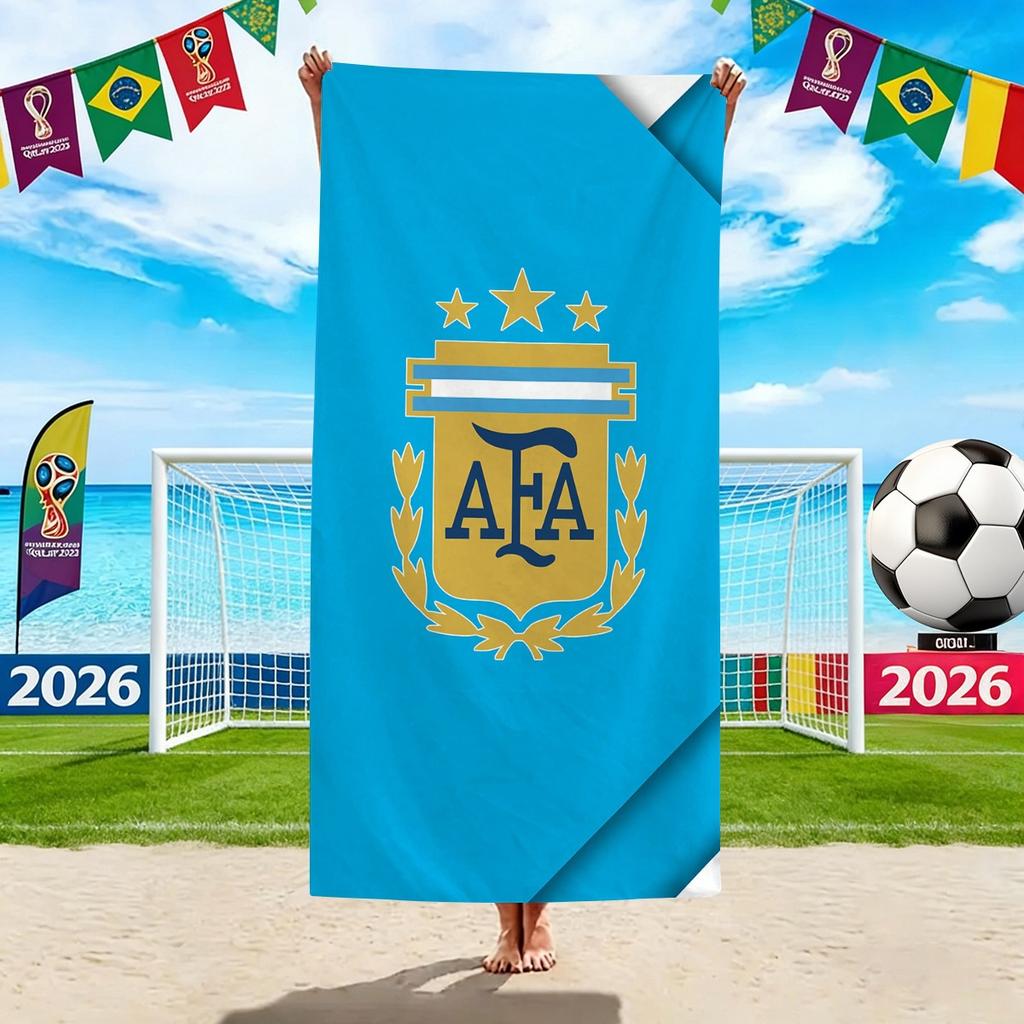 World Cup Beach Towels, Us-Canada-Mexico Football Team Microfiber Quick-Drying Absorbent Bath Towels, Sports Towels