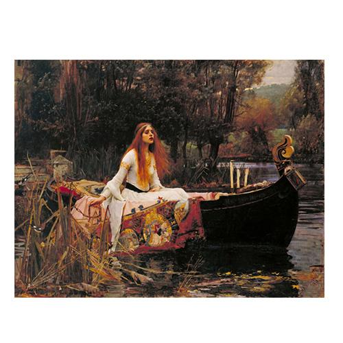 

Леди Шалотт Женский портрет Холст Картина Vintga Плакаты и принты Скандинавская настенная картина в скандинавском стиле для гостиной 30x40cm no frame