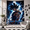 Wall Hanging Tapestry With Custom Name & Text, Dragon Ball Decorative Tapestry For Bedroom