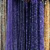 Chi Li Transparent Purple Crystal Ore Loose Beads, Dreamy Semi-Finished Natural Stone Strands for DIY Jewelry.