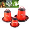 Thickened Chicken Feed Bucket 12 Troughs Automatic Poultry Duck Goose Pigeon Quail Feeder Farm Breeding Tools 1.5kg/3kg/6kg 1Pc