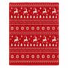 Flannel Single Throw Blanket Santa Claus Snowman Sofa Throw Portable Nap Blanket  Holiday