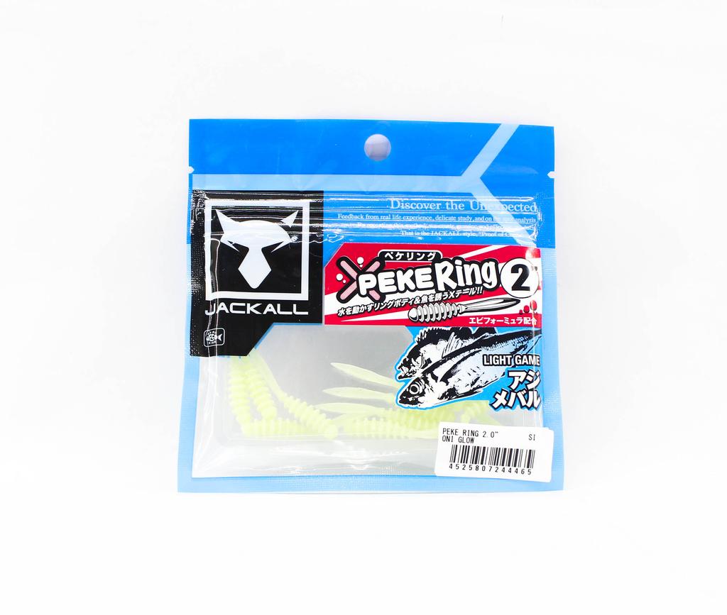 Jackall Soft Lure SW Light Game Peke Ring 2.0 Oni Glow (4465)